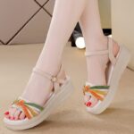 Comfortable Thick-Soled Women’s Sandals, Balanced Heel-RV639