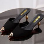 Popular Half-Slippers Closed-Toe Sandals for Women, Pencil Heel-RV1355 - Image 3
