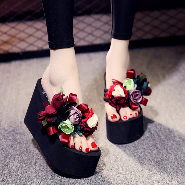 10612982750_1286721166 Thick-Soled Non-Slip Women’s Beach Slippers, Balanced Heel-DS19 - Image 1