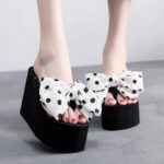 High-Heeled Flip-Flops for Women Summer Non-Slip Thick-Soled, Balanced Heel-DS17