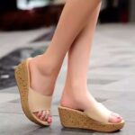 Women’s Wedge Sandals with Thick Soles Shoes, Balanced Heel-RV419