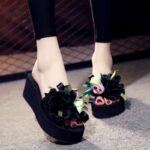 Thick-Soled Non-Slip Holiday Women’s Beach Slippers, Balanced Heel-DS18 - Image 4