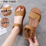 Women’s summer flat Velcro sandals — soft-soled, Korean style. Sandal & Slipper-RV189 - Image 2