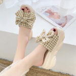 Bow-Tie Wedge Heel Platform Fashion Roman Women’s, Balanced Heel-RV518 - Image 3
