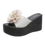 Korean Style Thick-Soled Slippers For Women, Balanced Heel-RV669 - Image 2