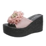 Korean Style Thick-Soled Slippers For Women, Balanced Heel-RV669 - Image 5
