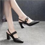 Chunky Heel, High Heel, Fashionable Casual Women’s Shoes, Box Heel-RV1390 - Image 2