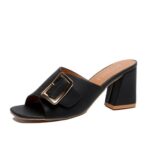 Foreign trade fish mouth sandals For women’s, Box Heel-RV1222 - Image 3