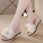 Thick Bottom Soft Bottom Non-Slip Shoes for Women, Balanced Heel-RV682 - Image 4