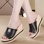 Non-slip, Comfortable, Soft-soled Shoes For Women, Balanced Heel-RV455 - Image 3