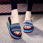 Women’s trendy summer wedge fashionable women’s sandals. Balanced Heel-RV650 - Image 3