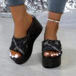 Foreign Trade super High heel Slippers For Women, Balanced Heel-RV678 - Image 3