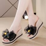 Thick Bottom Soft Bottom Non-Slip Shoes for Women, Balanced Heel-RV682