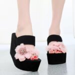 Women’s Ethnic Style High-Heeled Beach Sandals, Balanced Heel-RV655 - Image 3