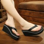 Women’s summer wedge flip-flops Shoes, Balance Heel-RV416