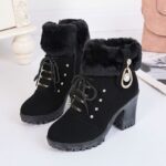 New style of Rhinestone Women’s boots, Suede boots, Boot Shoes-WR83 - Image 3