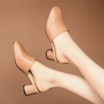 Women’s New Style Half-Slipper Sandals with Chunky Heel, Box heel-RV1119 - Image 3