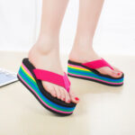 Women’s summer plus-size wedge flip-flops- trendy, Balance Heel-RV356 - Image 2