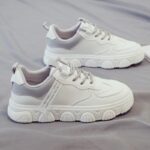 Clunky Shoes for Women new Sneaker Versatile White shoes For students, Sneaker-WR99 - Image 4