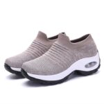 Women’s Air Cushion Fly Woven Casual Shoes Slip-On Shoes, Sneaker-DS93