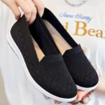 Women’s Shoes, Old Beijing cloth shoes casual breathable flat single shoes. Canvas-DS63 - Image 2