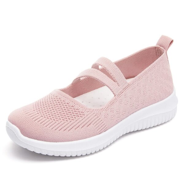 Women’s new style Shoes, breathable flyknit Shoes, soft sole casual Mother shoes. Canvas-DS40