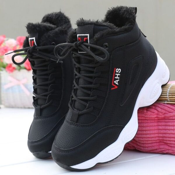 Winter Casual Warm Cotton Shoes, Women’s Short Boots, Kades-WR107