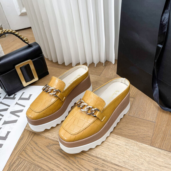 Women’s platform wedge closed-toe heels — versatile casual sandals. Loafer-RV457