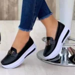 Women’s summer flat casual loafers, shallow mouth, thick sole. Loafer-RV2460