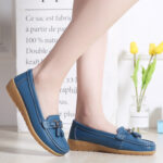 Women’s Comfort Flat Genuine Leather Shoes, Good for nursing or long hours on your feet, Loafer-RV2253