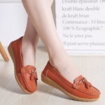 Women’s Comfort Flat Genuine Leather Shoes, Good for nursing or long hours on your feet, Loafer-RV2253 - Image 3