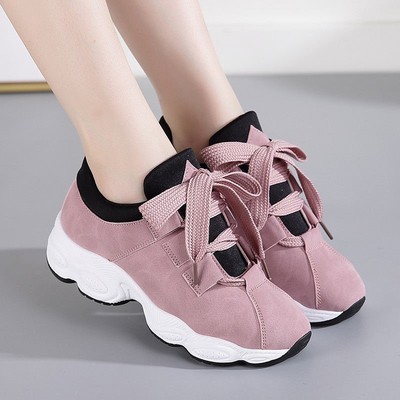 Thick-Soled Sports Shoes Running Shoes Women’s Single Shoes, Sneaker-RV2237