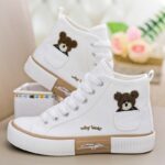 Pocket Bear High-Top Shoes, Women’s Canvas Shoes, Sneaker-RV2496 - Image 2