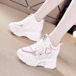 Women’s shoes with thick sole, thick, breathable, versatile white sneakers, Kades-WR10 - Image 2