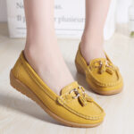 Women’s Comfort Flat Genuine Leather Shoes, Good for nursing or long hours on your feet, Loafer-RV2253 - Image 2