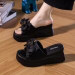 Trendy Bow-Knot Casual Sandals For Women, Balanced Heel-RV688 - Image 3