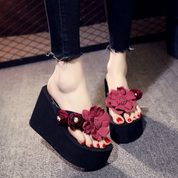 Thick-soled, wedge heel, fashionable Shoes For Women, Balanced Heel-RV685