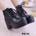 American Lace-up Thick Sole Women’s Boots, Boot Shoes-WR118