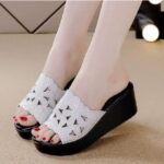 Fashionable & Breathable One-strap Women Shoes, Balanced Heel-RV693 - Image 2