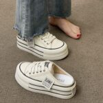 Half-Slip Fashionable Casual Canvas Shoes for Women, Sneaker & Kades-DS99