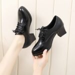 Versatile Lace-Up Round Toe Casual Shoes For Women Style Shoes-RV2535