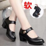 Breathable, soft-soled, slip-on chunky heel shoes For Wpmen, Style Shoes-RV2528 - Image 2