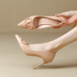 Flat Heeled Four Seasons Shallow Mouth Shoes For Women, Style Shoes-RV2540