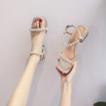 Thick-heeled Fairy-style Fashion Korean-style Shoes For Women, Box Heel-RV1454