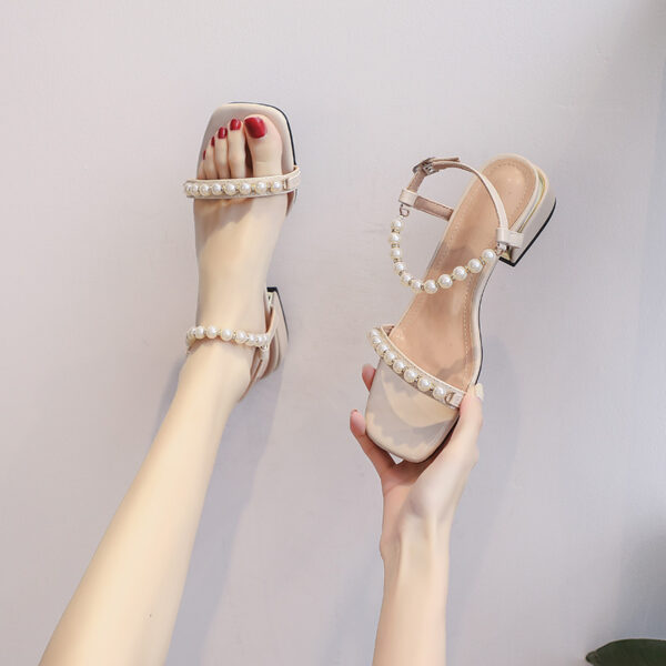 Thick-heeled Fairy-style Fashion Korean-style Shoes For Women, Box Heel-RV1454