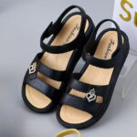 Elegant & Fairy-like Style with Chunky Heel, Non-Slip Slipper For Women, Sandal & Slipper-RV30068