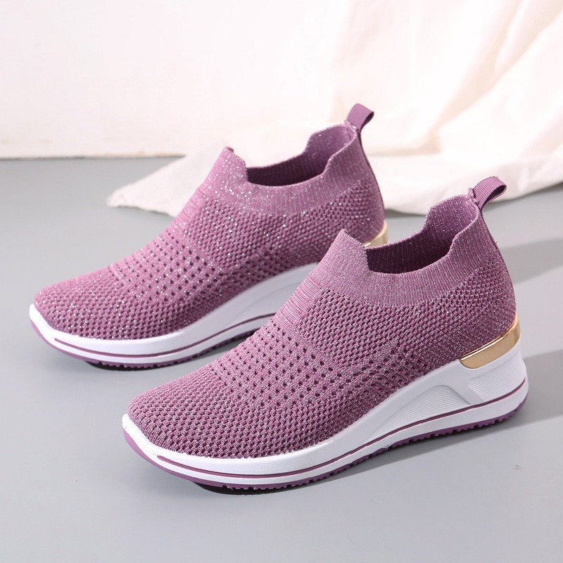 DS110-1890 TK Women’s Flyknit Mesh, Thick-soled, Breathable Casual Shoes, Sneaker & Kades-DS110 - Image 1
