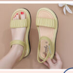 Elegant & Fairy-like Style with Chunky Heel, Non-Slip Slipper For Women, Sandal & Slipper-RV30068 - Image 3