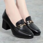 British Style Soft Round-toe Women’s Singl e-layer Shoes, Style Shoes- RV2544