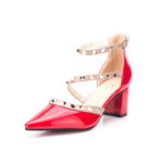 American Style Studded High Heels Pointed Toe Chunky Women’s, Box Heel-RV1466 - Image 5